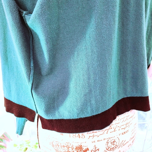 Boden Teal Green Cropped Cardigan S - Picture 8 of 10